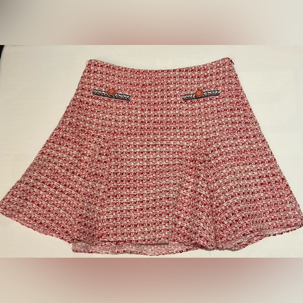 MAJE SET Pink Tweed Top & Skirt! - Picture 10 of 13
